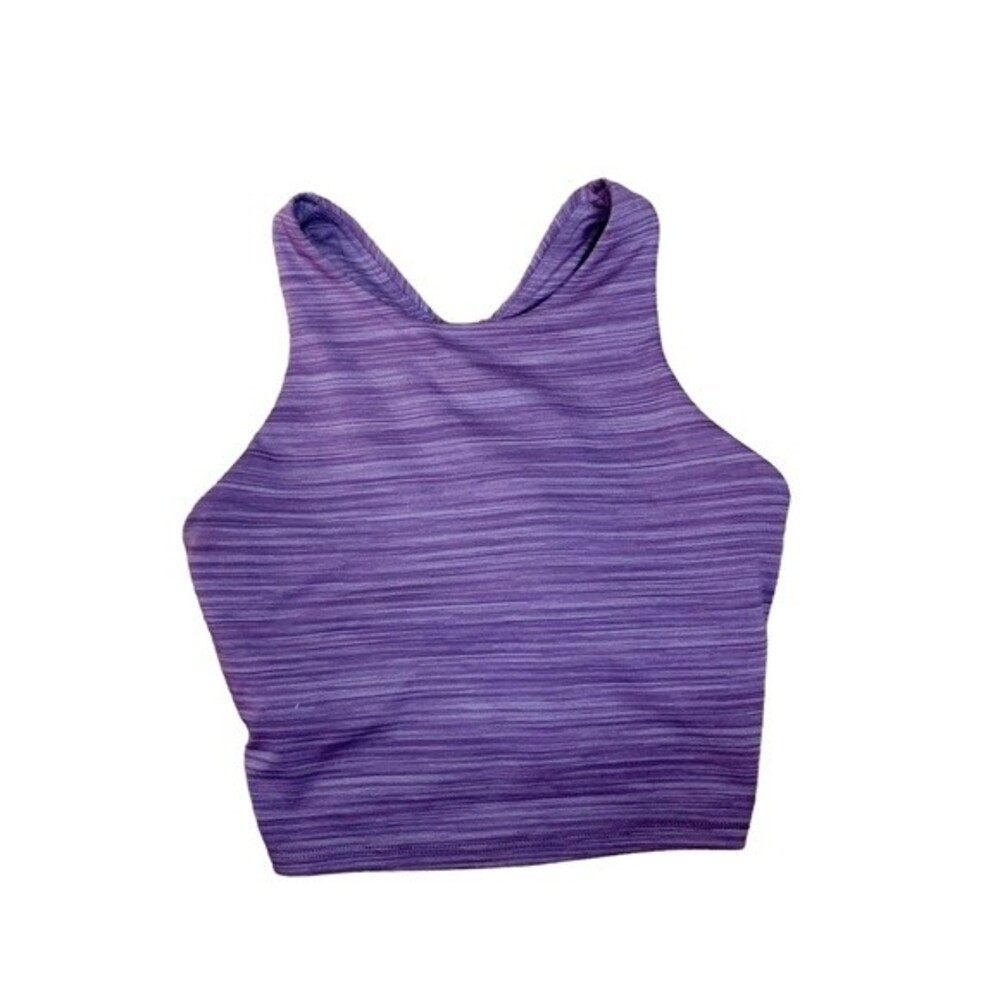 Athleta Purple Athleisure Crop Top Built in Support Size XS Women